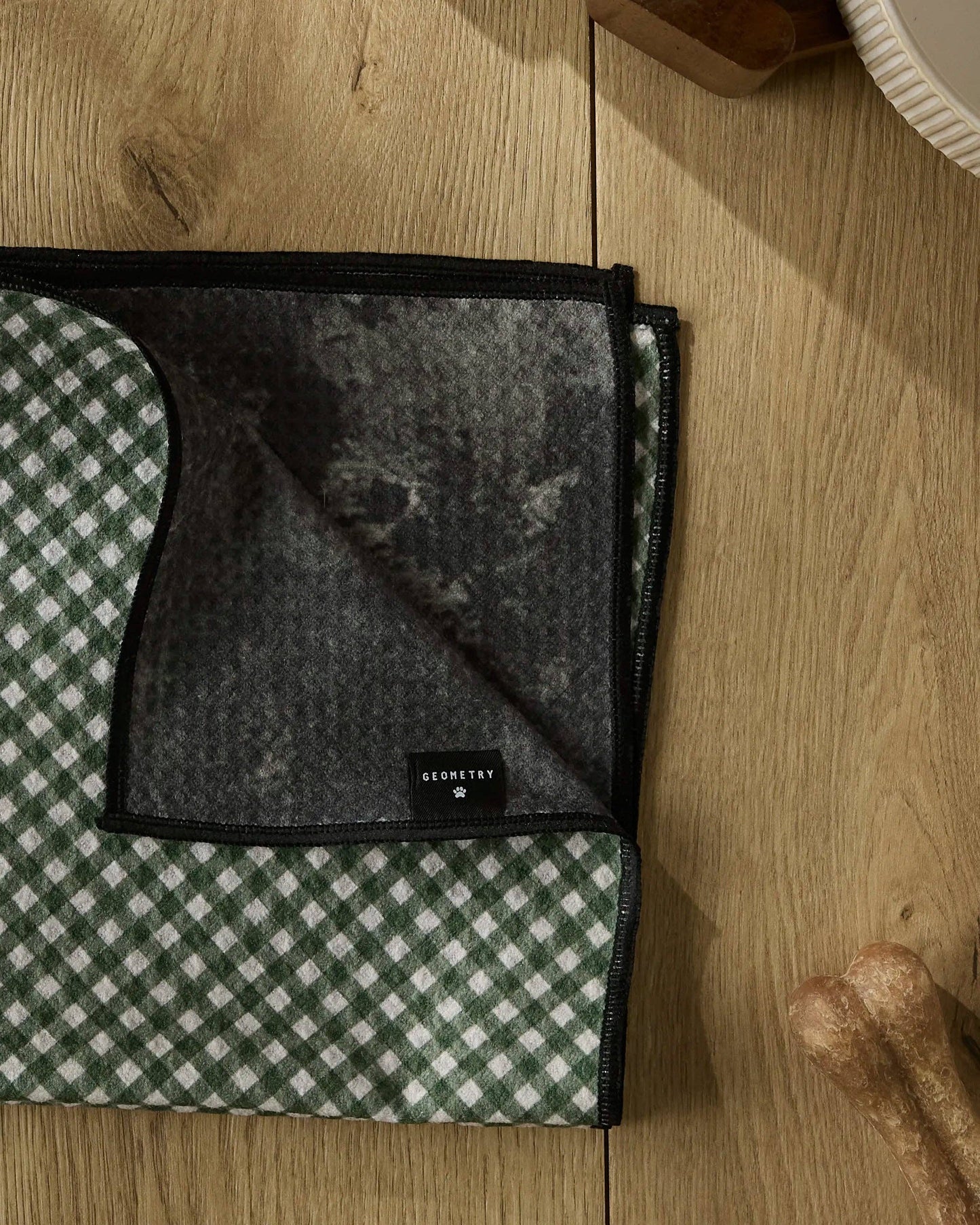 Bramble Green Paw Towel