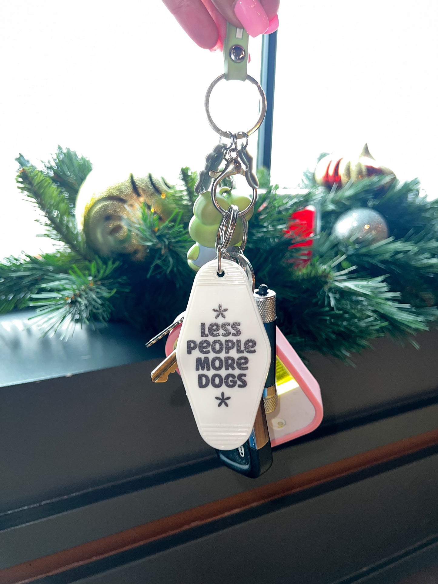 Less People Keychain
